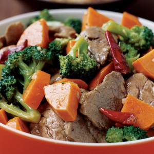 58. BBQ Pork with Broccoli