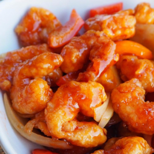 33. Deep Fried Jumbo Shrimp with Sweet and Sour Sauce