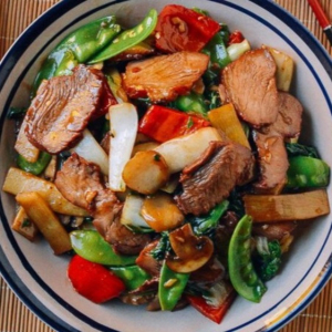 57. BBQ Pork with Mixed Vegetables