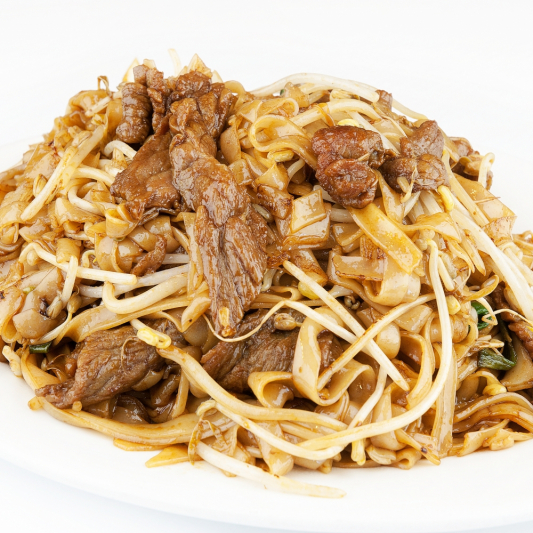 67B. Fried Noodle with Beef and Satay Sauce