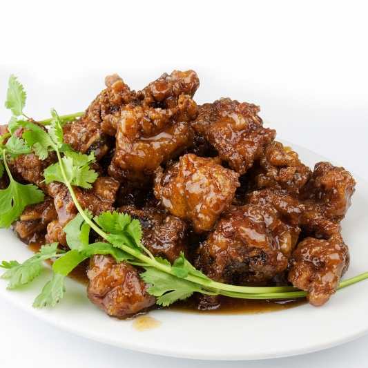 54. Honey Garlic Spareribs